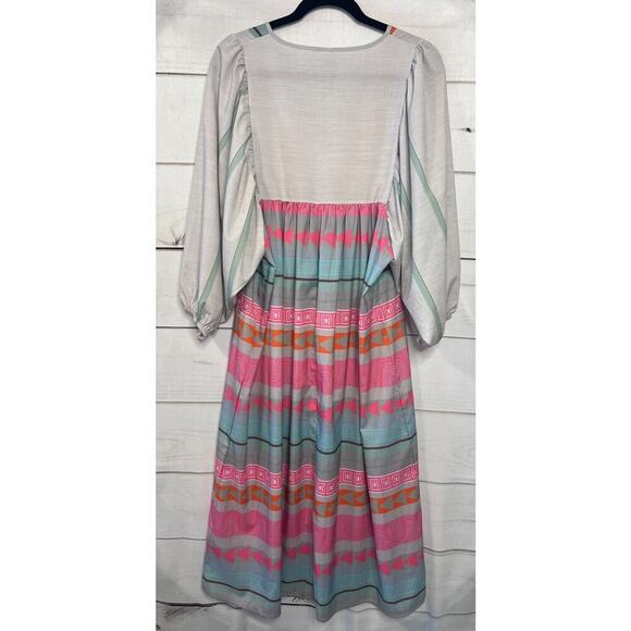 Unbranded Maxi Dress Size Large Chic Stylish Multi Color - Picture 2 of 5